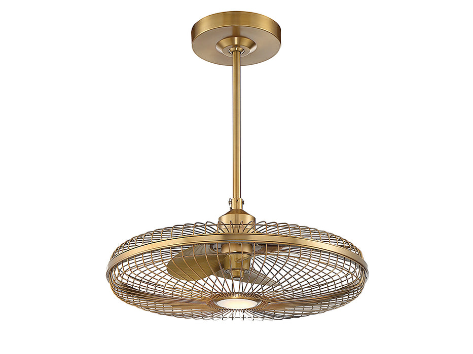 Savoy House 29-FD-122-322 LED Fan D'Lier, Warm Brass