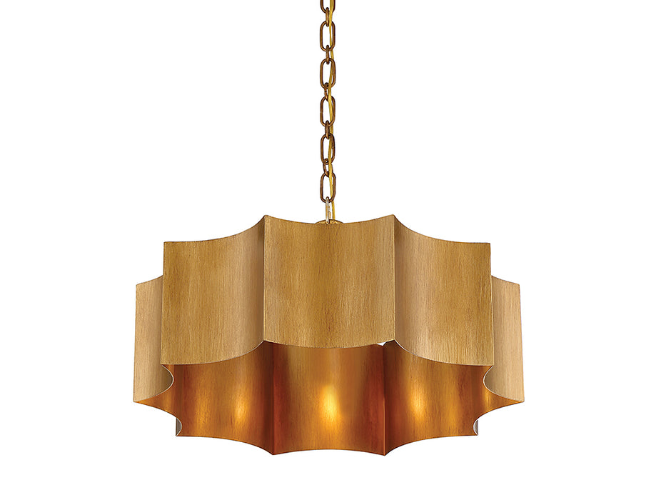 Savoy House 7-100-3-54 Three Light Pendant, Gold Patina
