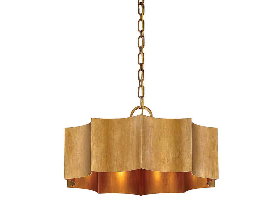 Savoy House 7-100-3-54 Three Light Pendant, Gold Patina