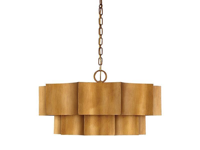 Savoy House 7-101-6-54 Six Light Pendant, Gold Patina