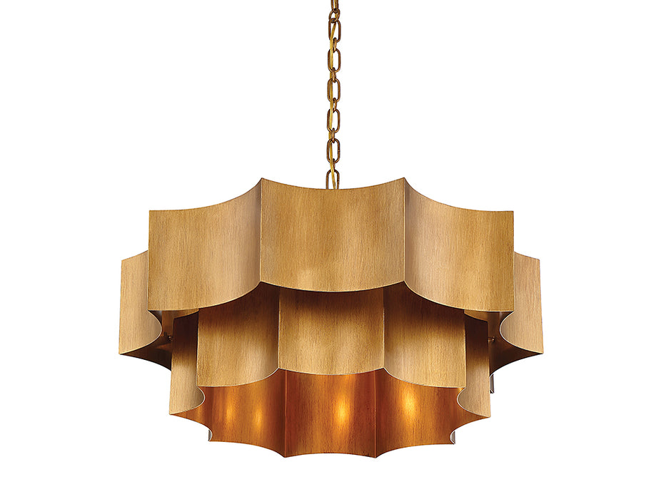 Savoy House 7-101-6-54 Six Light Pendant, Gold Patina