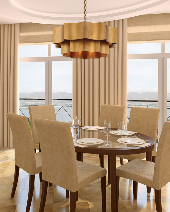 Savoy House 7-101-6-54 Six Light Pendant, Gold Patina