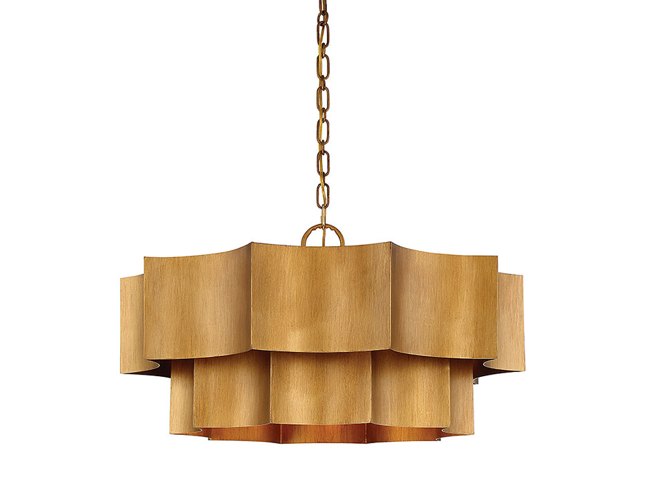 Savoy House 7-101-6-54 Six Light Pendant, Gold Patina