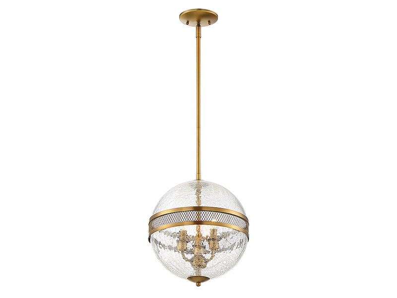Savoy House 7-200-3-322 Three Light Pendant, Warm Brass