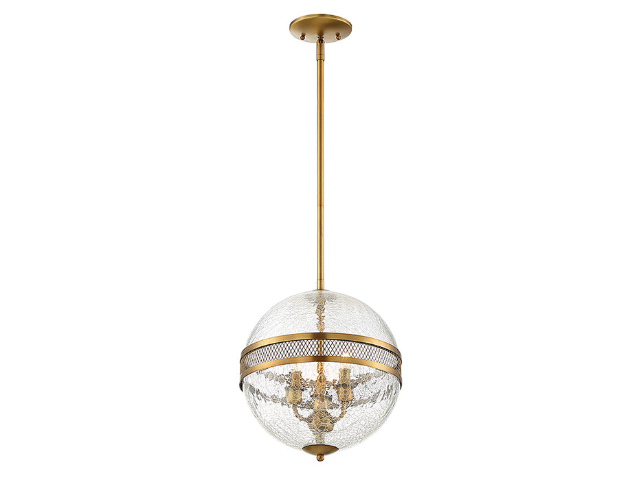 Savoy House 7-200-3-322 Three Light Pendant, Warm Brass