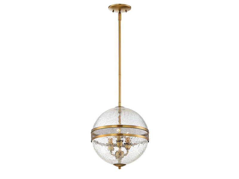 Savoy House 7-200-3-322 Three Light Pendant, Warm Brass