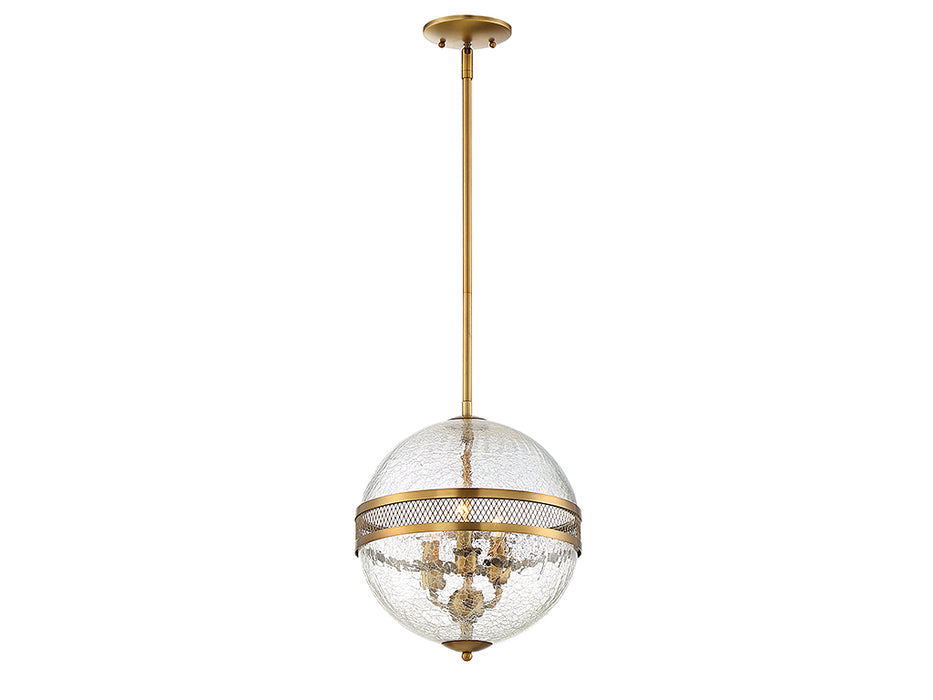 Savoy House 7-200-3-322 Three Light Pendant, Warm Brass