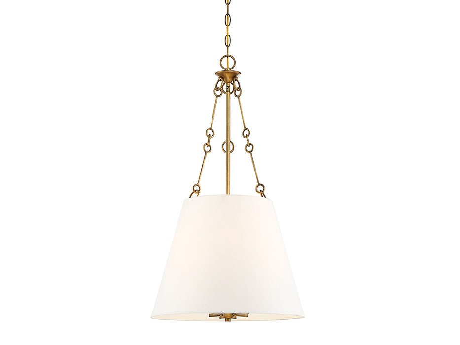 Savoy House 7-2201-4-322 Four Light Pendant, Warm Brass