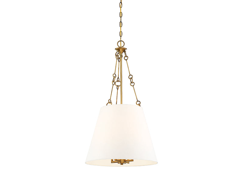 Savoy House 7-2201-4-322 Four Light Pendant, Warm Brass