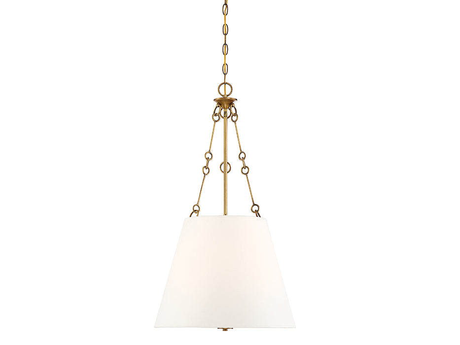 Savoy House 7-2201-4-322 Four Light Pendant, Warm Brass