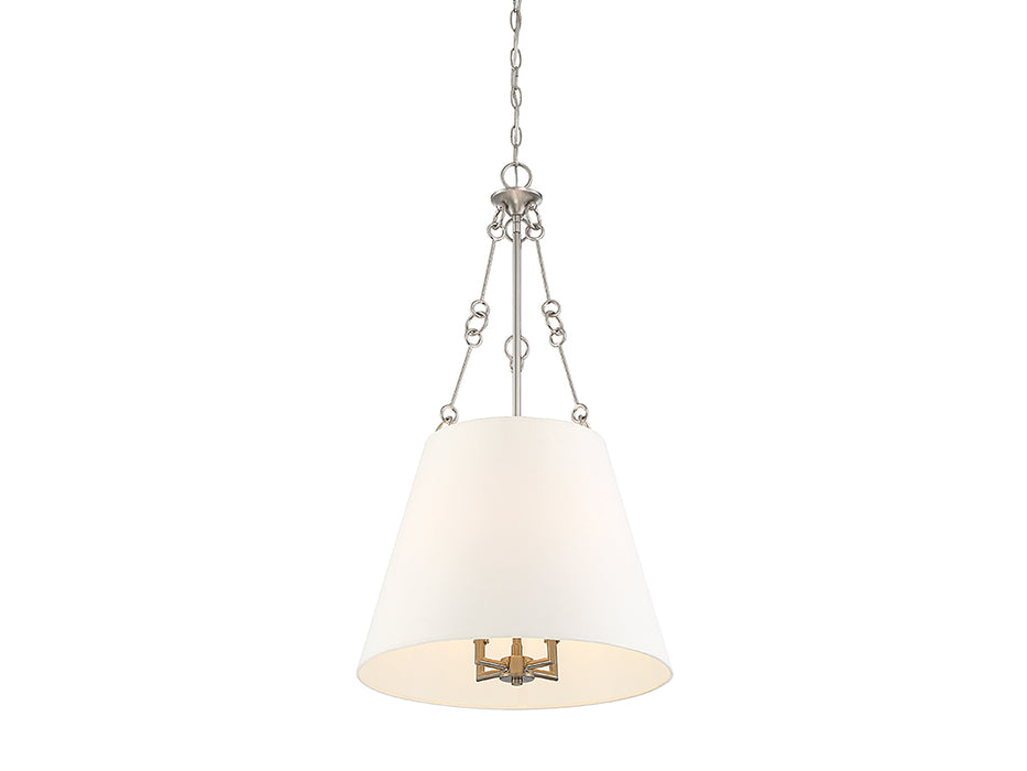 Savoy House 7-2201-4-SN Four Light Pendant, Satin Nickel