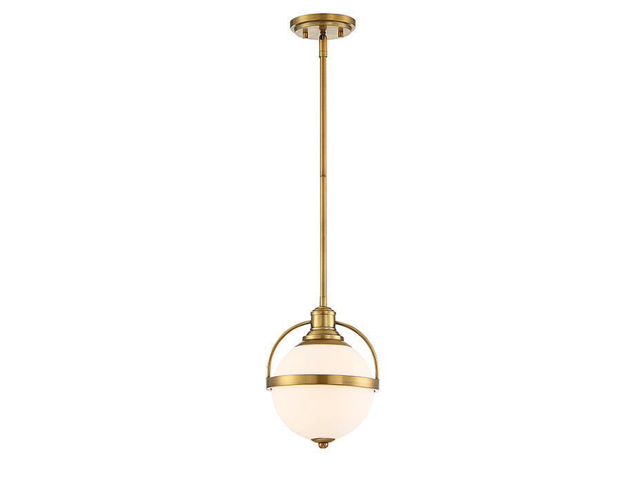 Savoy House 7-3100-1-322 One Light Pendant, Warm Brass