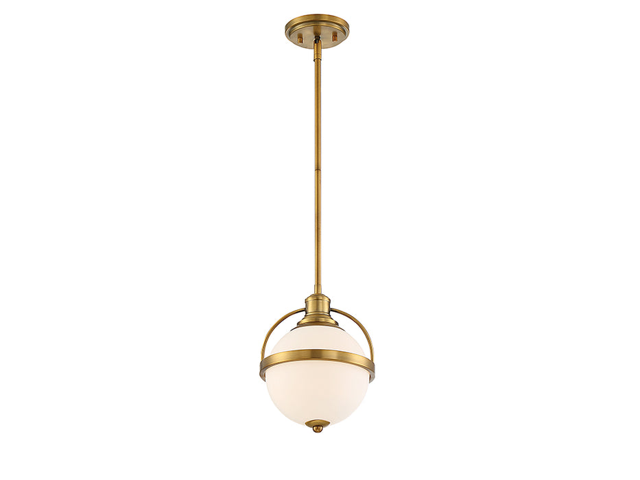 Savoy House 7-3100-1-322 One Light Pendant, Warm Brass