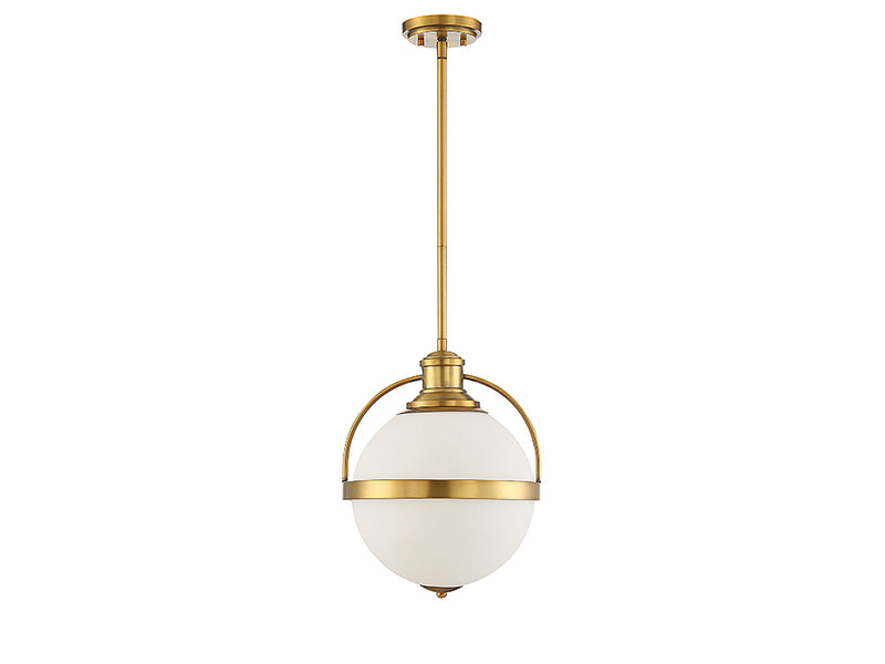 Savoy House 7-3102-1-322 One Light Pendant, Warm Brass