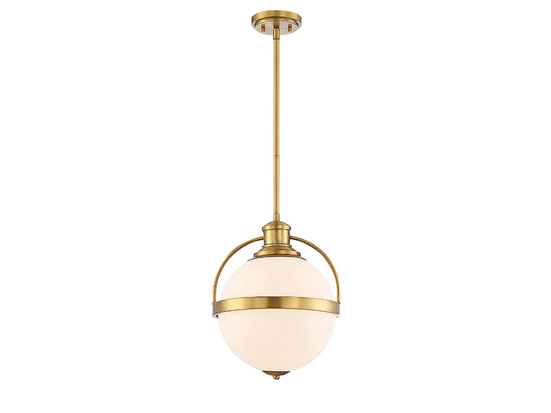 Savoy House 7-3102-1-322 One Light Pendant, Warm Brass