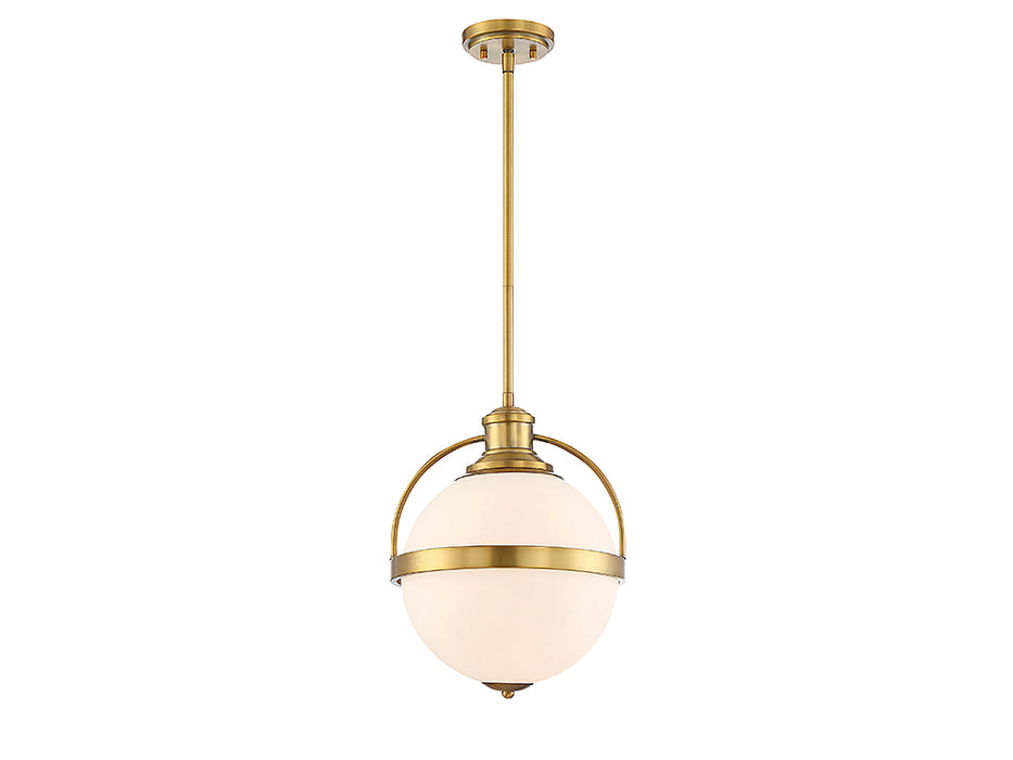 Savoy House 7-3102-1-322 One Light Pendant, Warm Brass