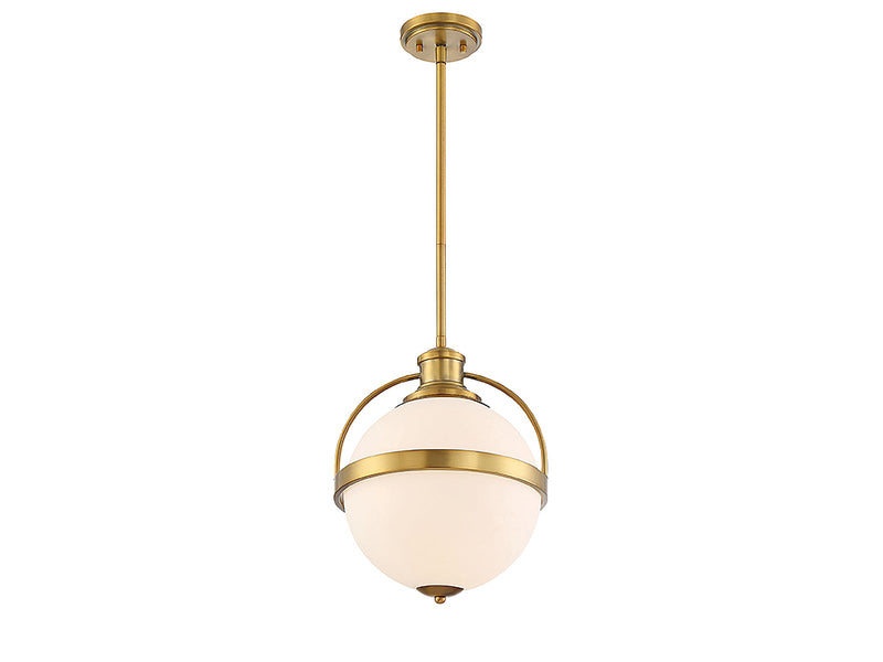 Savoy House 7-3102-1-322 One Light Pendant, Warm Brass