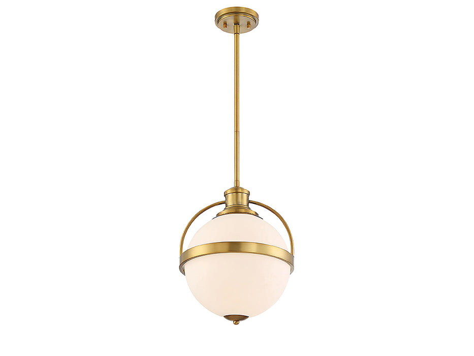 Savoy House 7-3102-1-322 One Light Pendant, Warm Brass