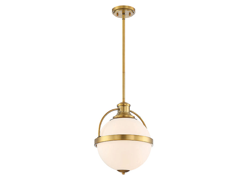 Savoy House 7-3102-1-322 One Light Pendant, Warm Brass