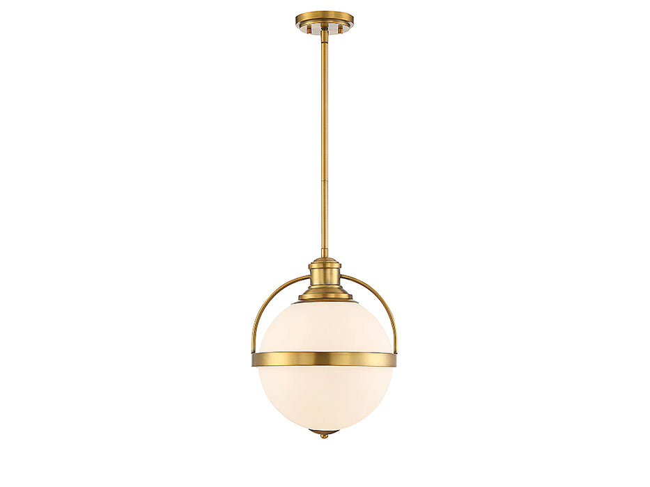 Savoy House 7-3102-1-322 One Light Pendant, Warm Brass