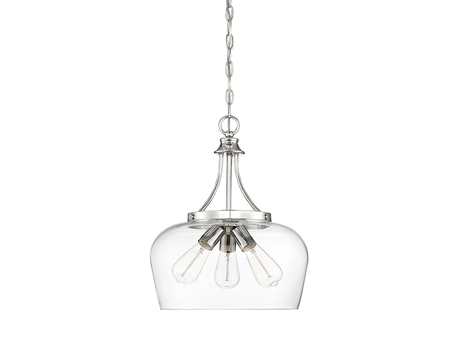 Savoy House 7-4034-3-11 Three Light Pendant, Polished Chrome