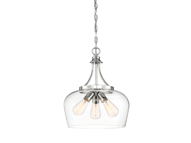 Savoy House 7-4034-3-11 Three Light Pendant, Polished Chrome