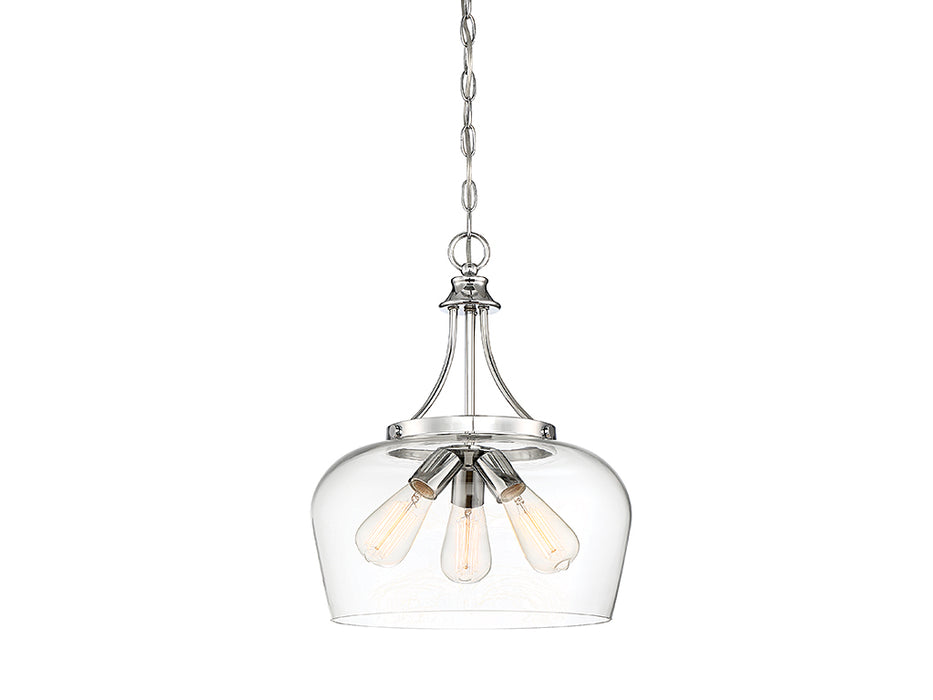 Savoy House 7-4034-3-11 Three Light Pendant, Polished Chrome