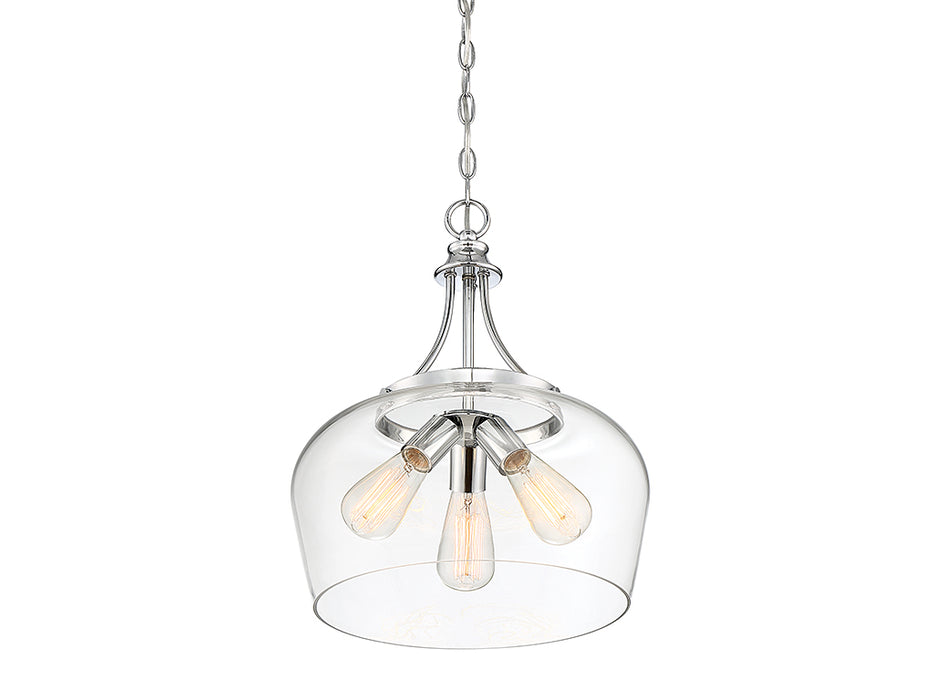 Savoy House 7-4034-3-11 Three Light Pendant, Polished Chrome