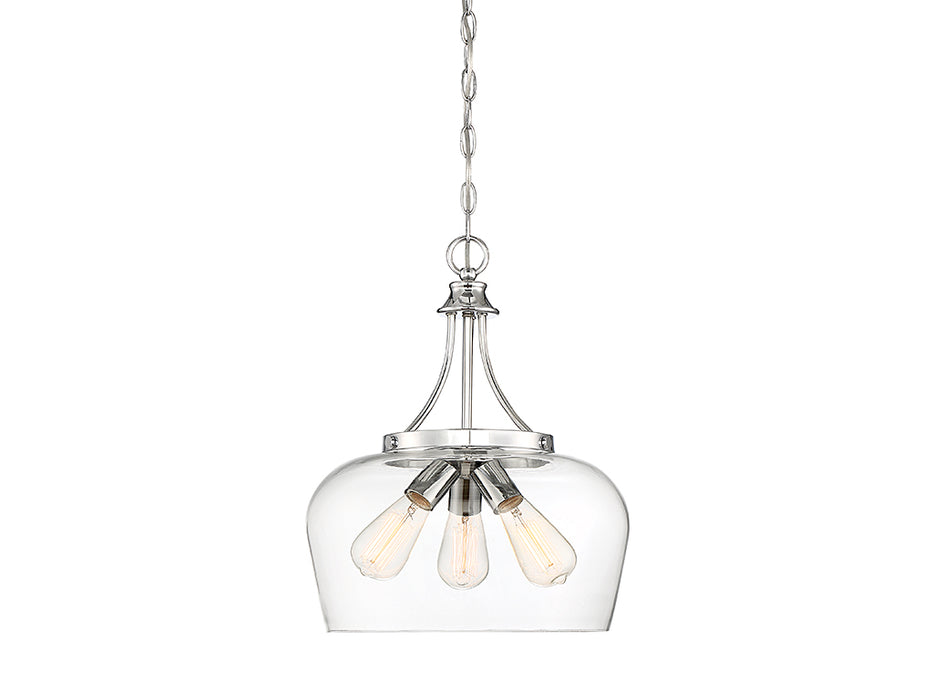 Savoy House 7-4034-3-11 Three Light Pendant, Polished Chrome