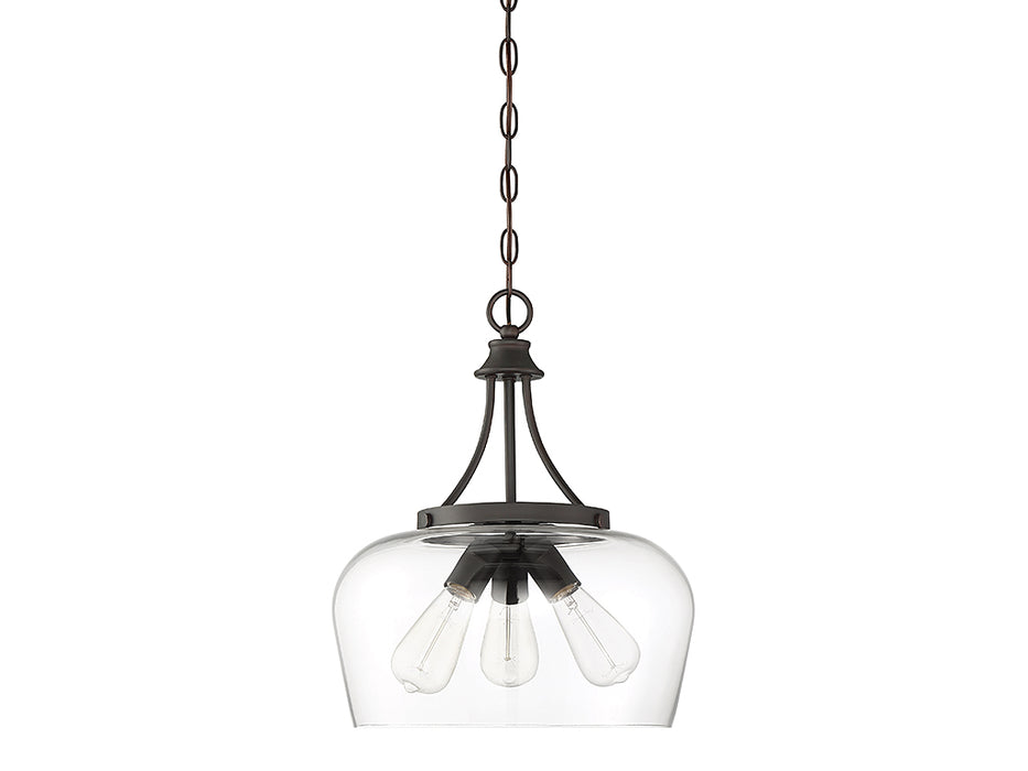 Savoy House 7-4034-3-13 Three Light Pendant, English Bronze