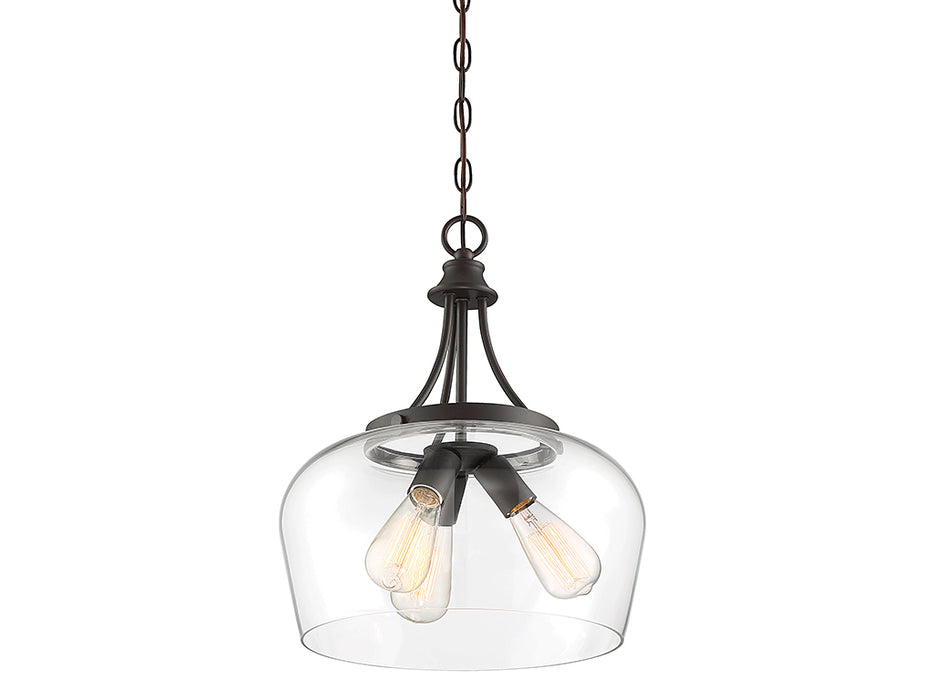 Savoy House 7-4034-3-13 Three Light Pendant, English Bronze