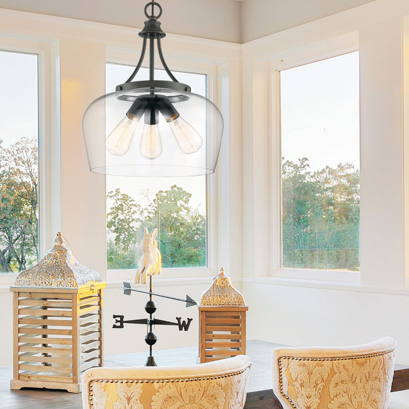 Savoy House 7-4034-3-13 Three Light Pendant, English Bronze