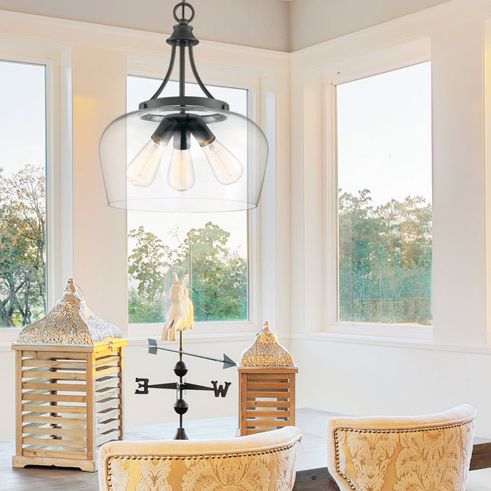 Savoy House 7-4034-3-13 Three Light Pendant, English Bronze