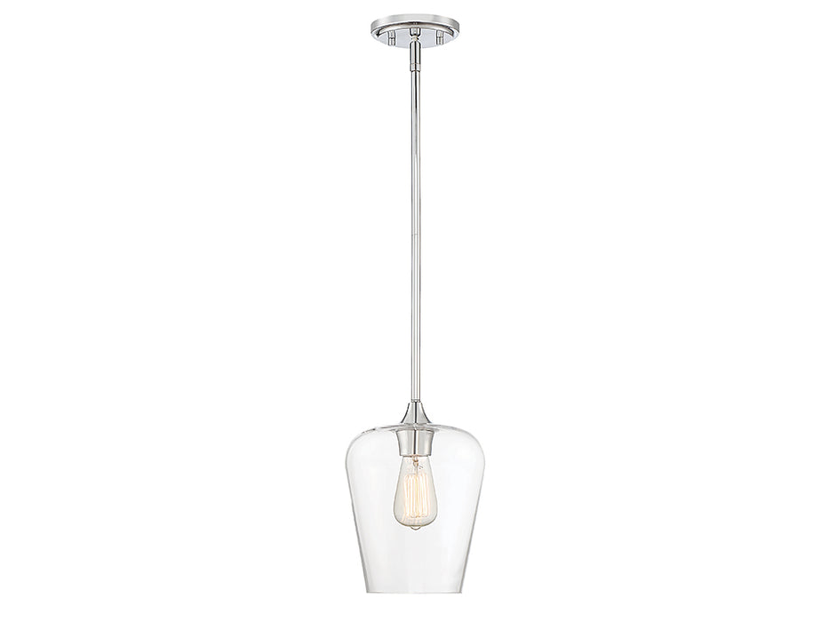 Savoy House 7-4036-1-11 One Light Pendant, Polished Chrome