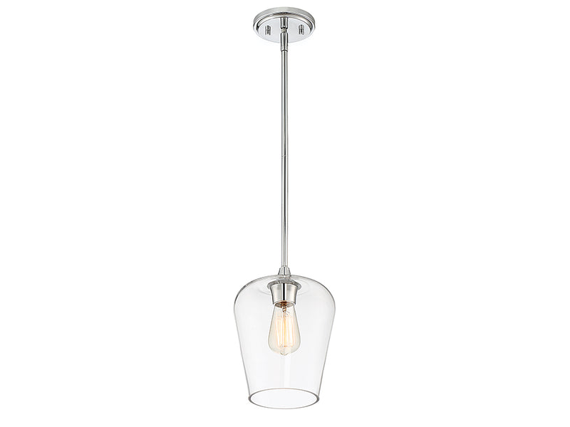 Savoy House 7-4036-1-11 One Light Pendant, Polished Chrome