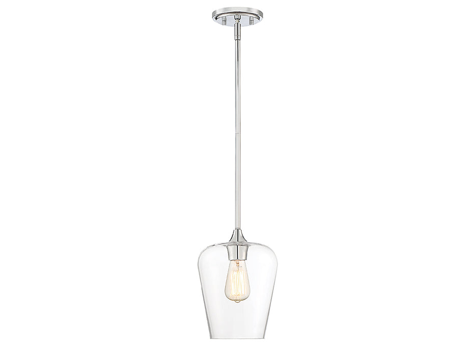 Savoy House 7-4036-1-11 One Light Pendant, Polished Chrome