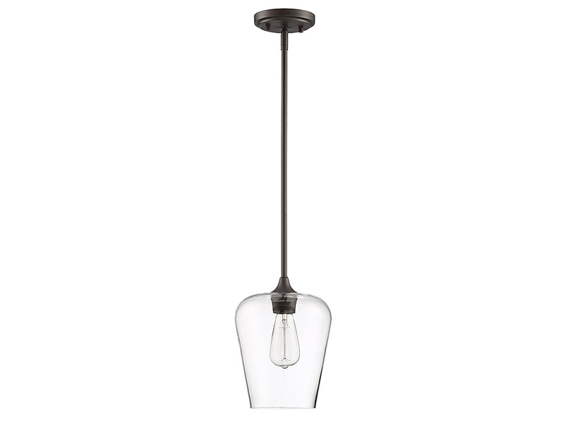 Savoy House 7-4036-1-13 One Light Pendant, English Bronze