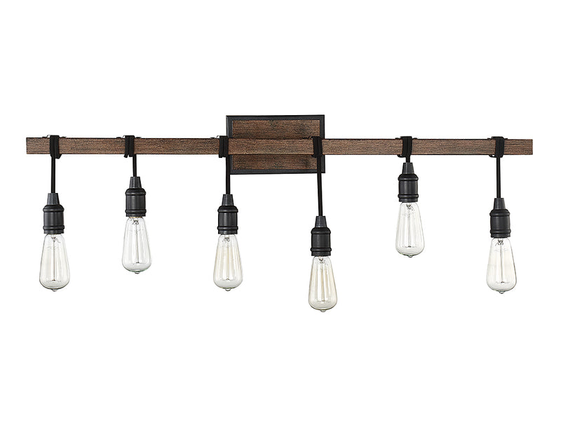 Savoy House 8-993-6-41 Six Light Bath Bar, Durango