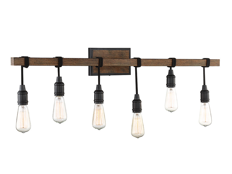 Savoy House 8-993-6-41 Six Light Bath Bar, Durango