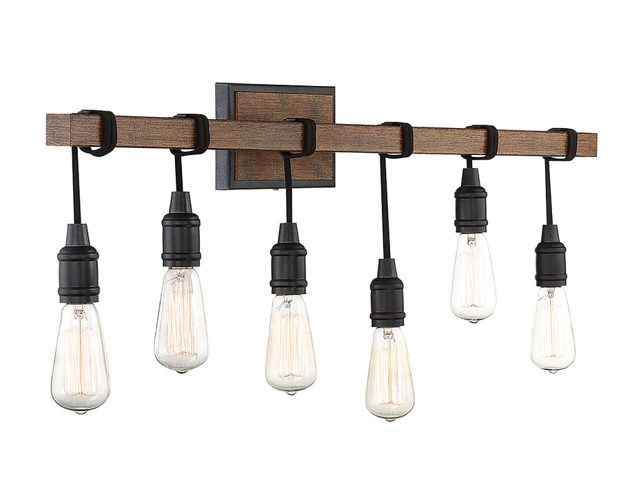 Savoy House 8-993-6-41 Six Light Bath Bar, Durango
