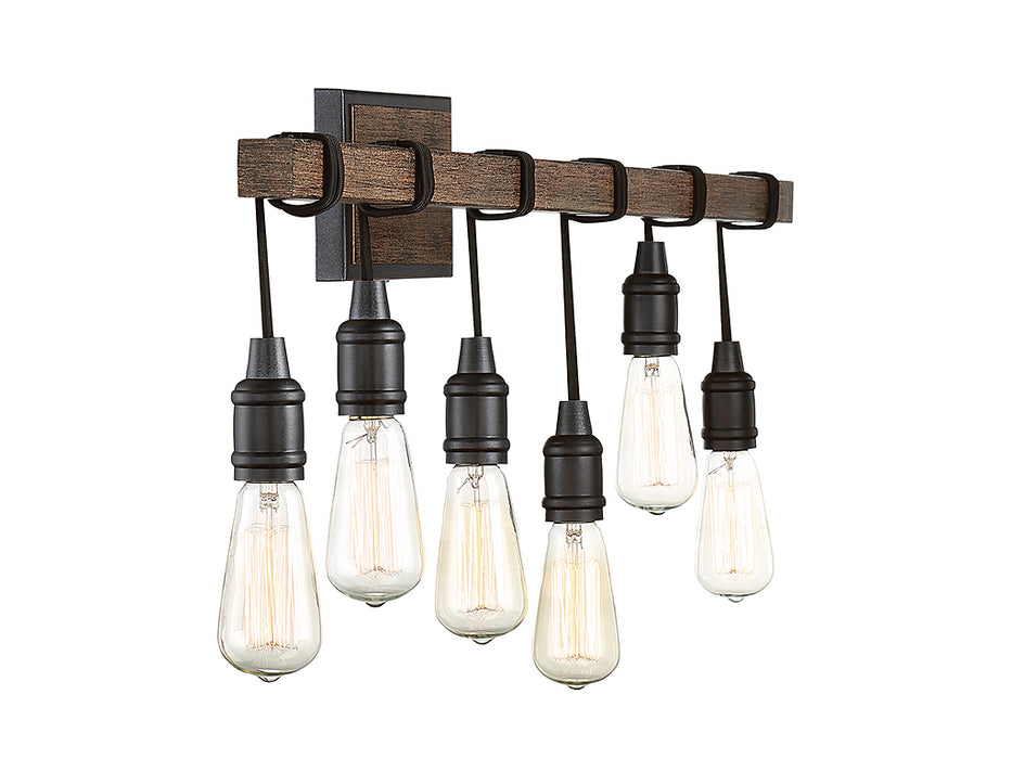 Savoy House 8-993-6-41 Six Light Bath Bar, Durango