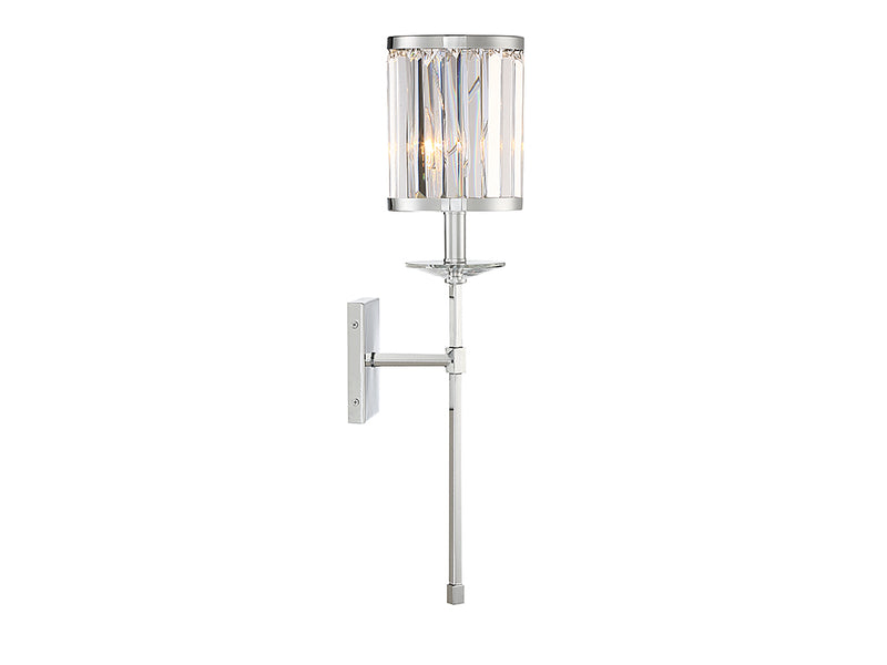 Savoy House 9-400-1-11 One Light Wall Sconce, Polished Chrome
