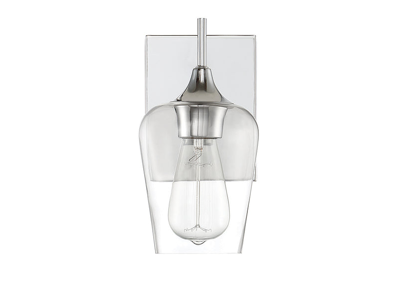 Savoy House 9-4030-1-11 One Light Wall Sconce, Polished Chrome