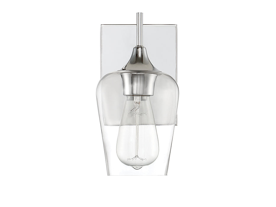 Savoy House 9-4030-1-11 One Light Wall Sconce, Polished Chrome