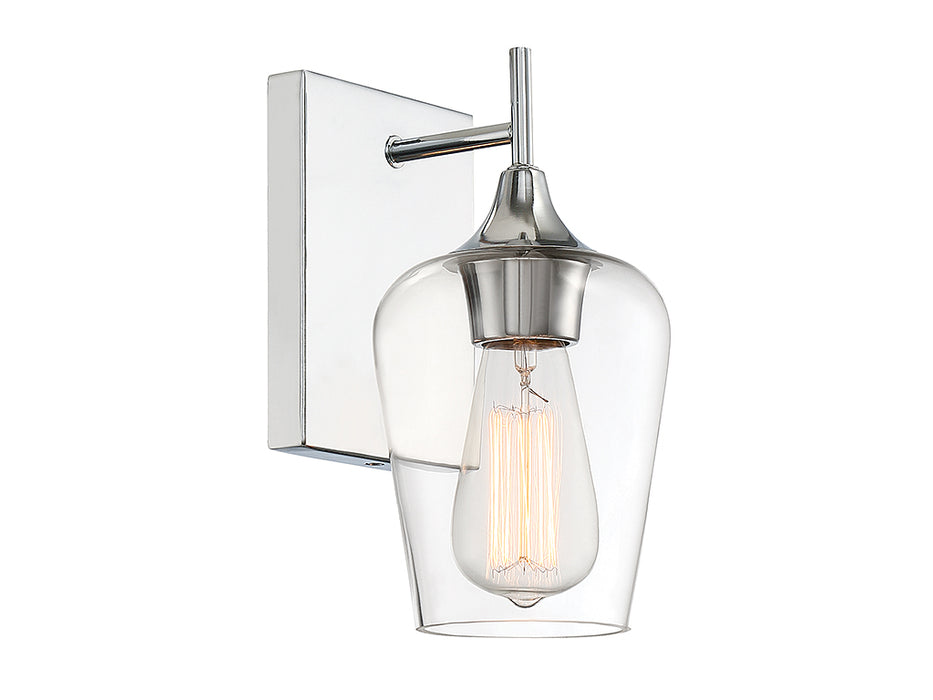 Savoy House 9-4030-1-11 One Light Wall Sconce, Polished Chrome