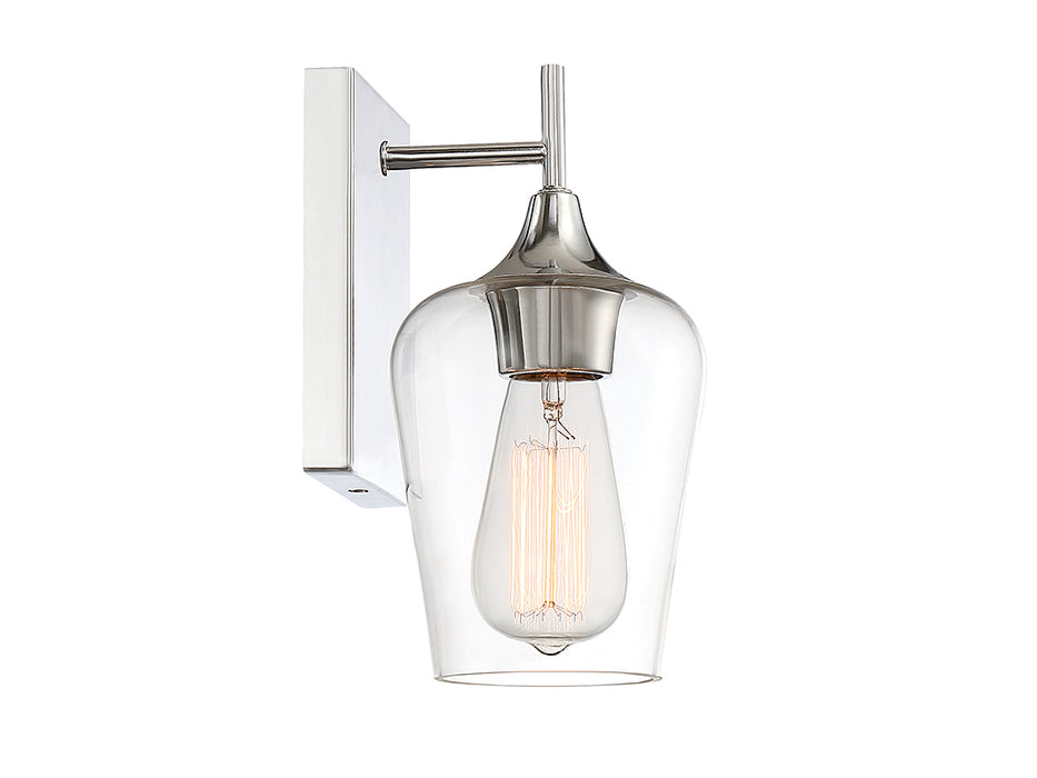 Savoy House 9-4030-1-11 One Light Wall Sconce, Polished Chrome
