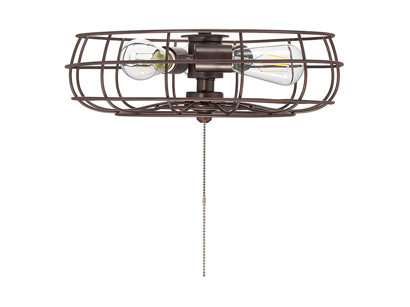 Meridian M2028ORB Three Light Fan Light Kit, Oil Rubbed Bronze
