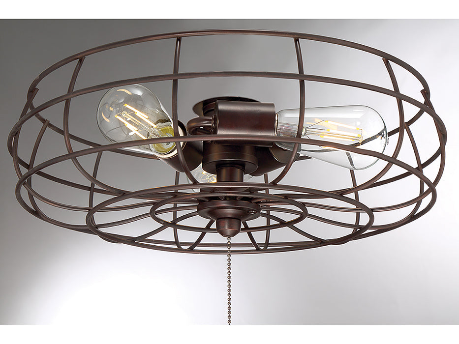 Meridian M2028ORB Three Light Fan Light Kit, Oil Rubbed Bronze