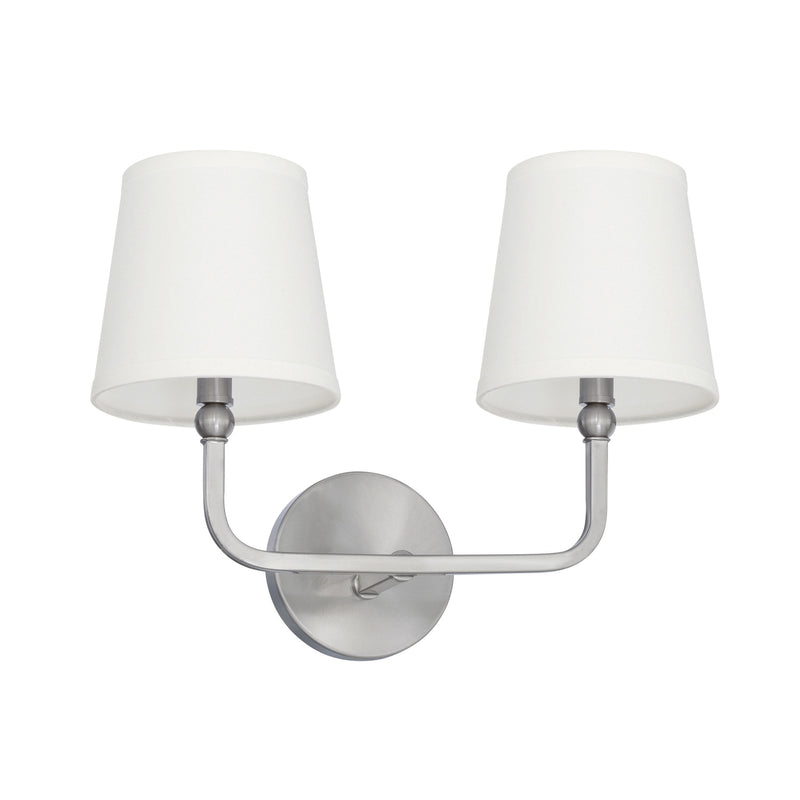 Capital Lighting 119321BN-674 Two Light Vanity, Brushed Nickel