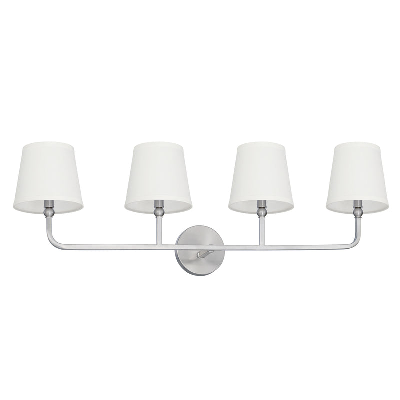 Capital Lighting 119341BN-674 Four Light Vanity, Brushed Nickel